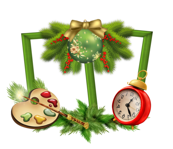 Alarm Clocks Clock Christmas Ornament Fir Pine Family For Goals PNG Image
