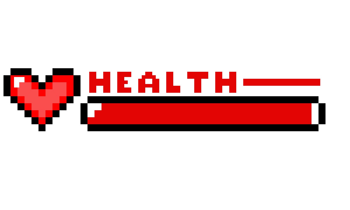 Download Art Text Health Minecraft Pixel Red Hq Png Image Freepngimg