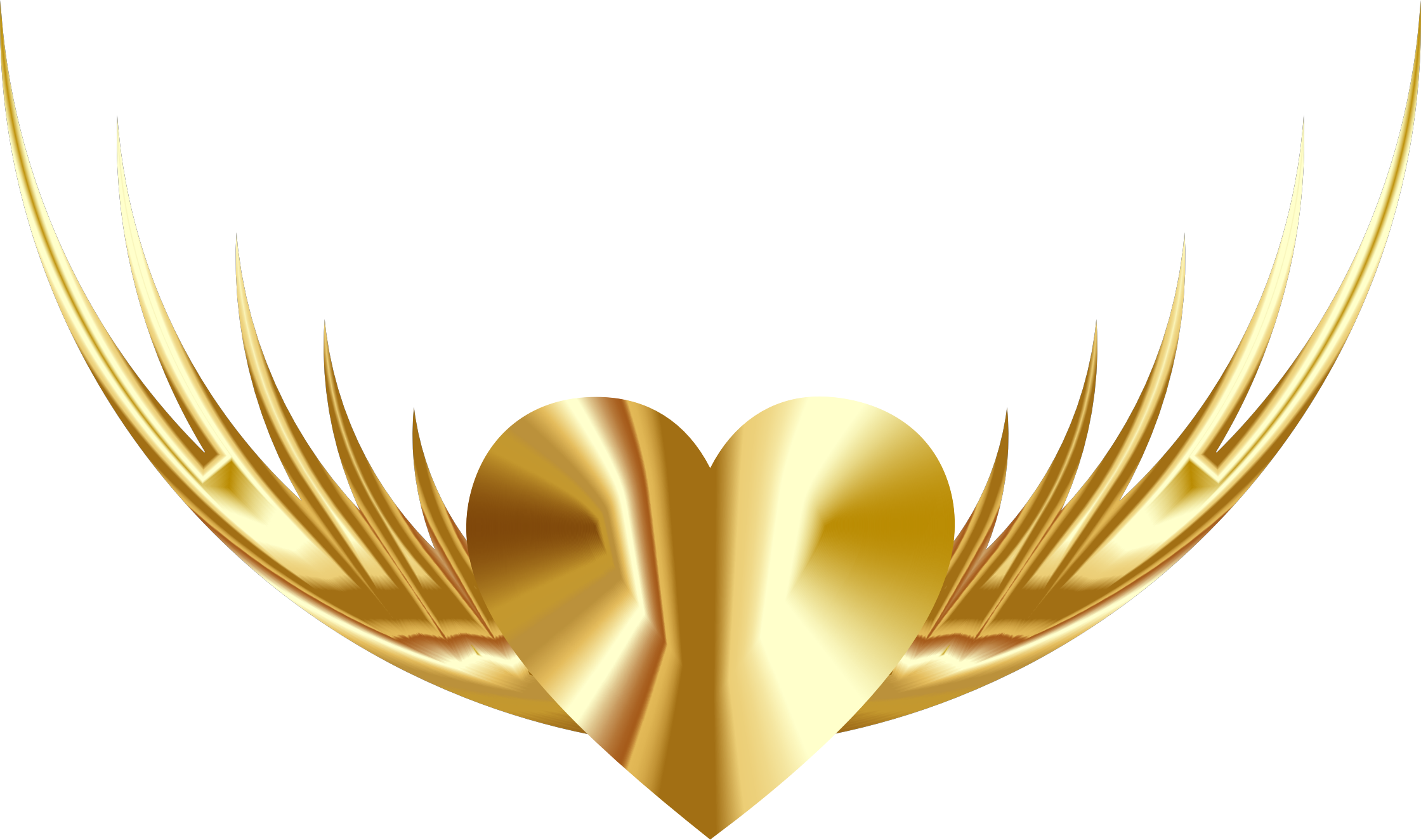 Heart Shiny Gold Photos PNG File HD PNG Image