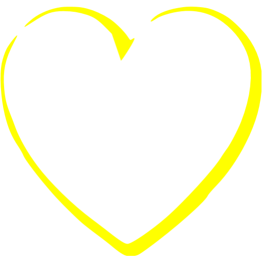 Yellow Heart Transparent Image PNG Image