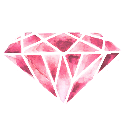 Pink Diamond Heart Transparent PNG Image