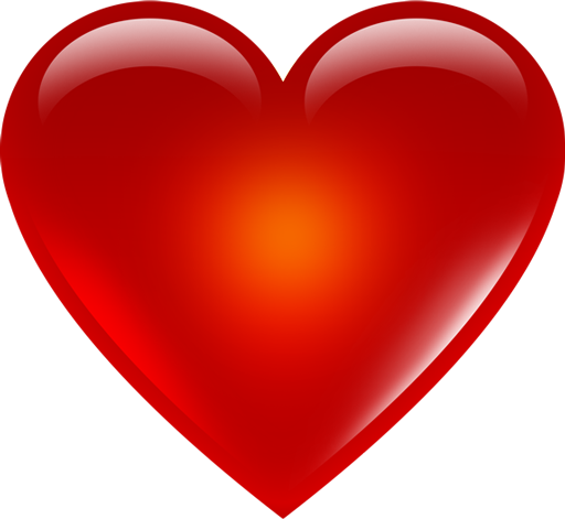 3D Red Heart Transparent PNG Image