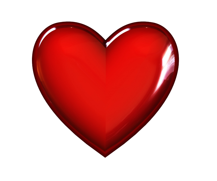 3D Red Heart Transparent Image PNG Image