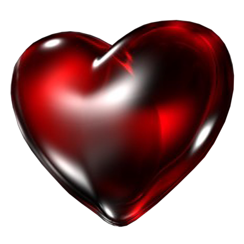 Dark Red Heart Transparent Image PNG Image
