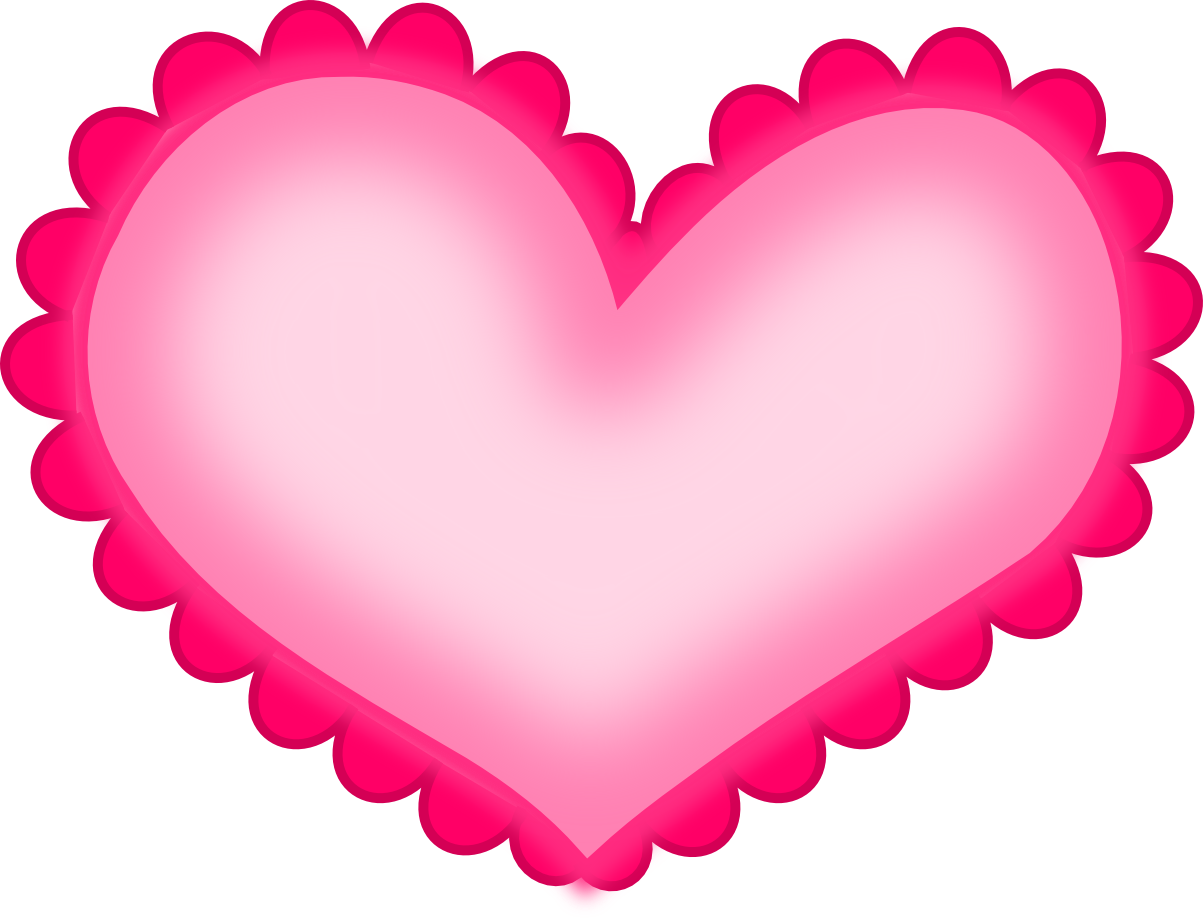 Hot Pink Heart Hd PNG Image