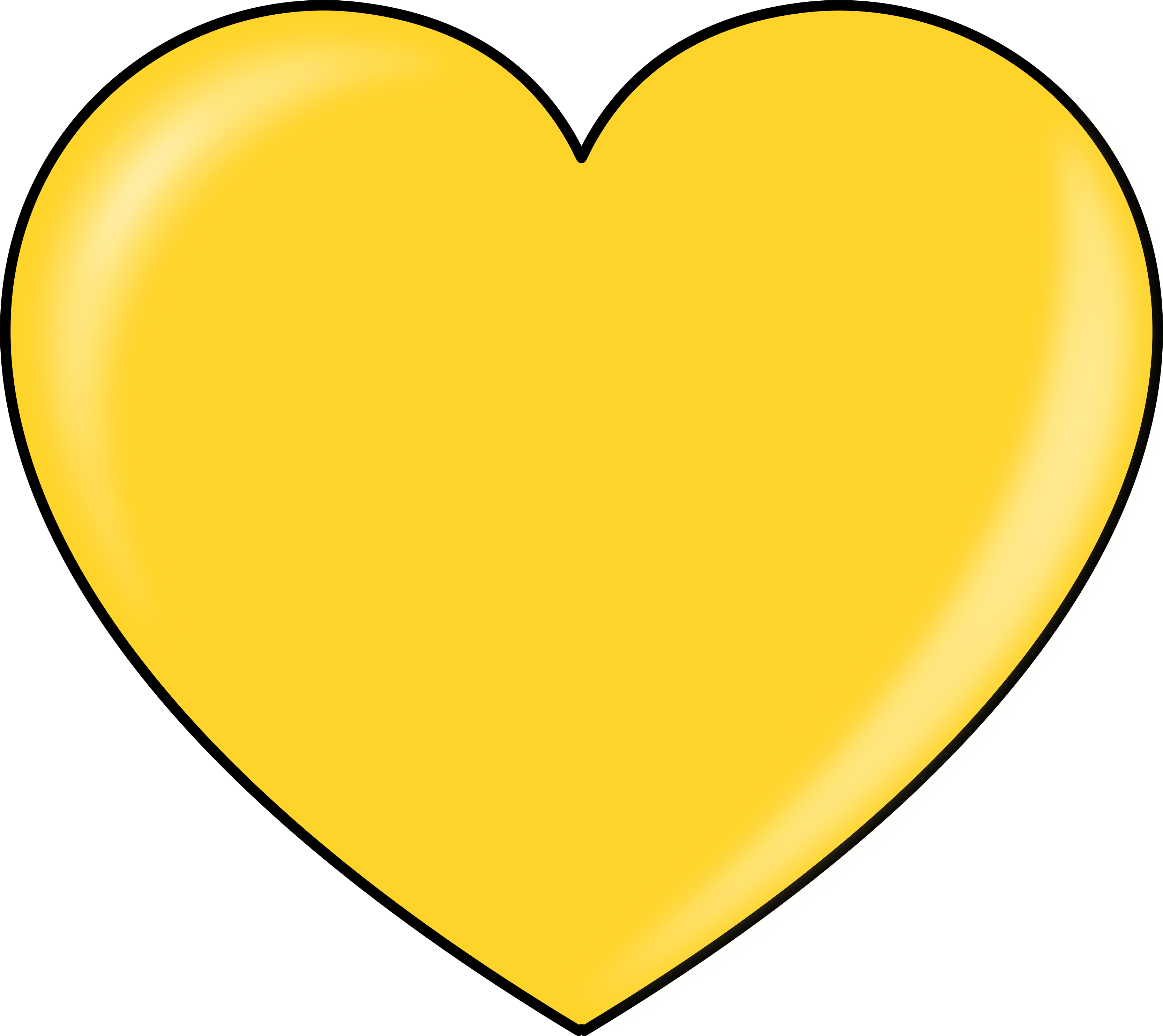 Yellow Heart Photos PNG Image