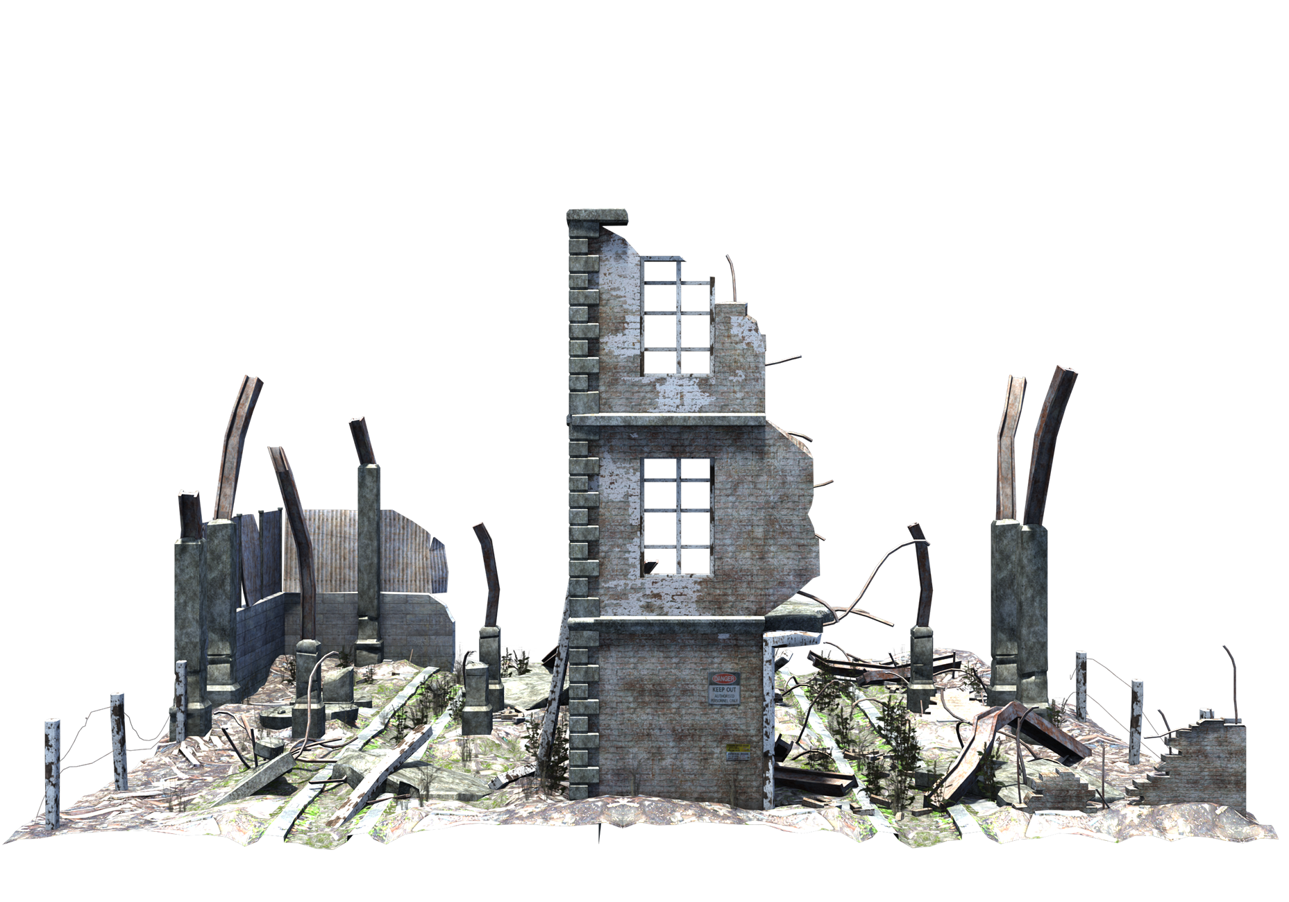 Ruined Building Png PNG Image