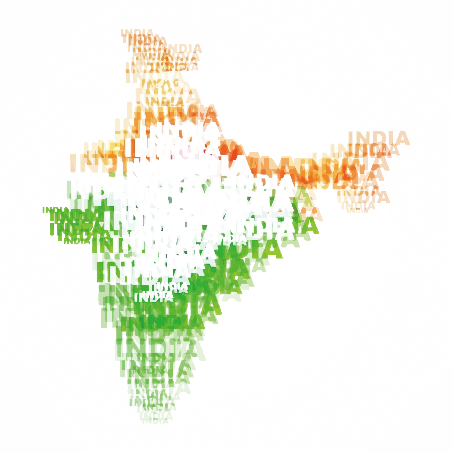 Map India Indian World Day Independence PNG Image