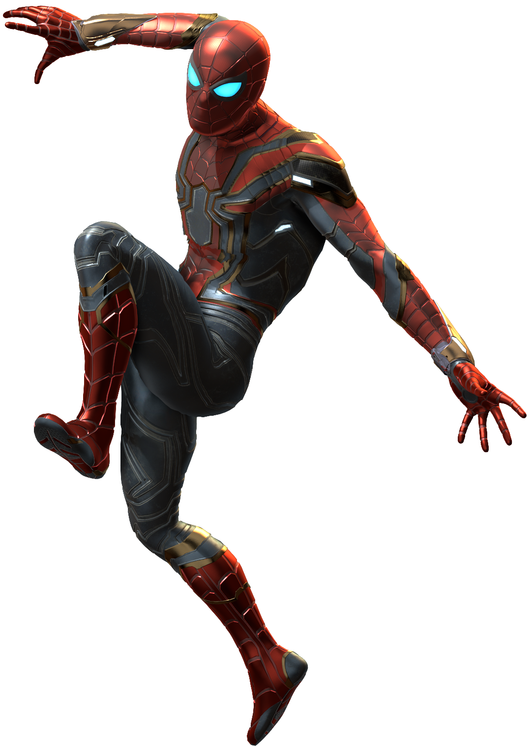 Spiderman Flying Pic Iron Free Clipart HQ PNG Image
