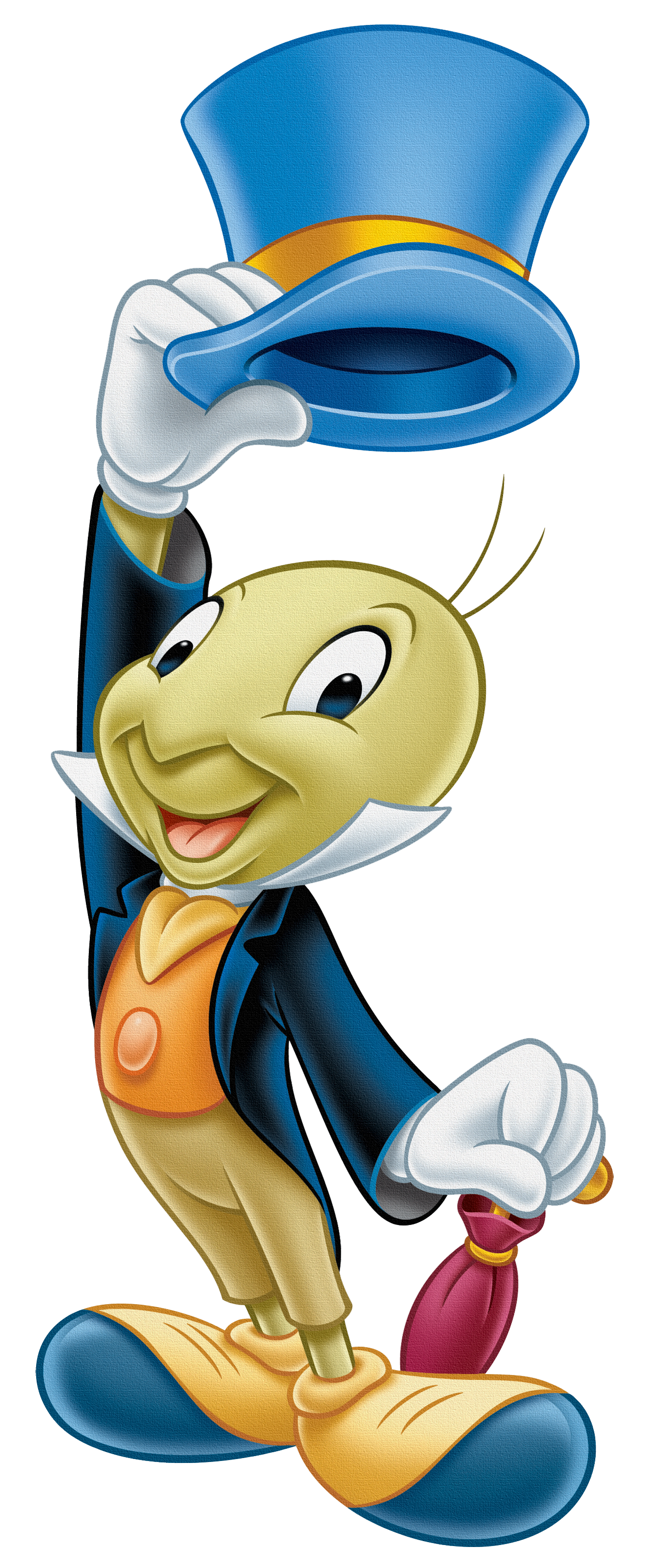 Cricket Pinocchio Jiminy Turquoise Transparent Hair Talking PNG Image