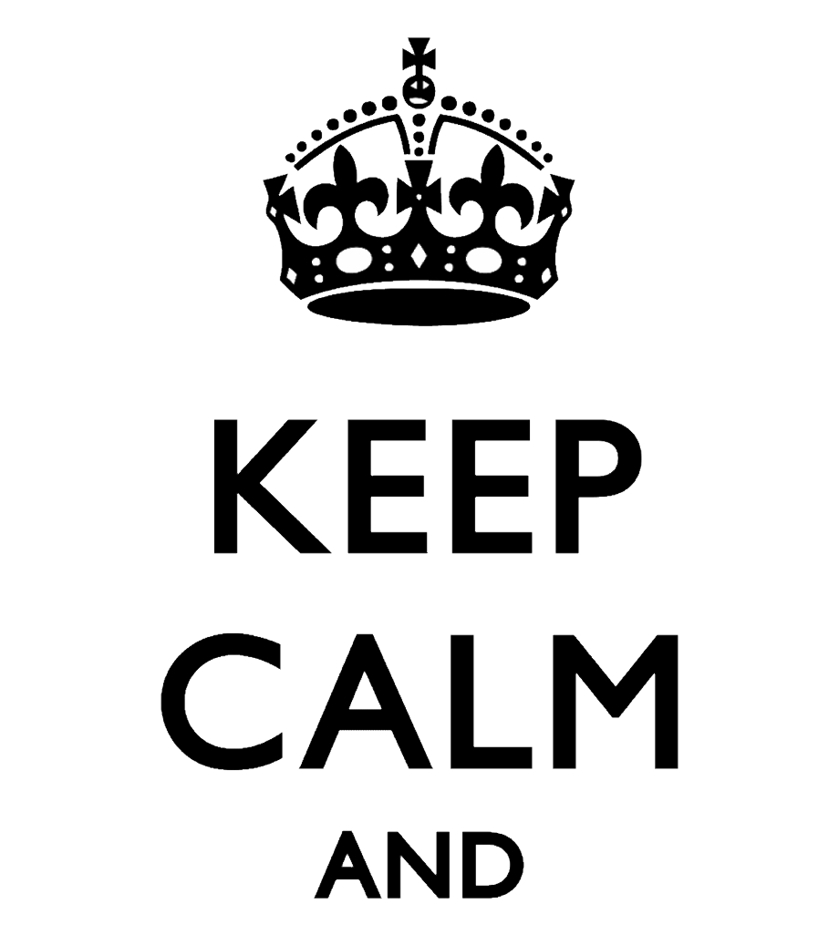 Keep Calm PNG Image