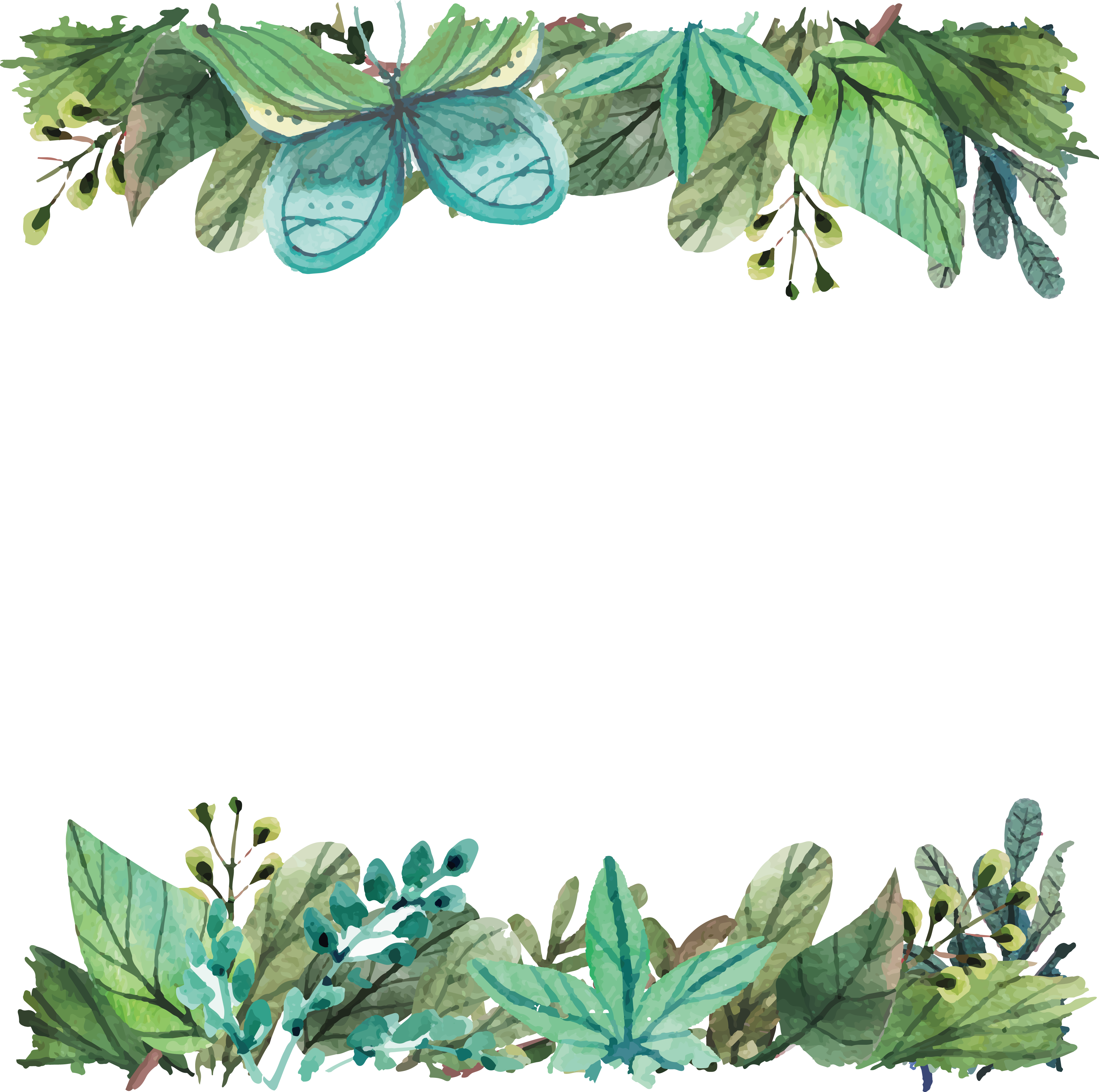 Leaf Silicone Tree Telephone 5S Watercolor Green PNG Image