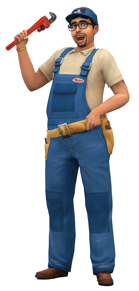 Sims Standing Get Work To Costume Seasons PNG Image