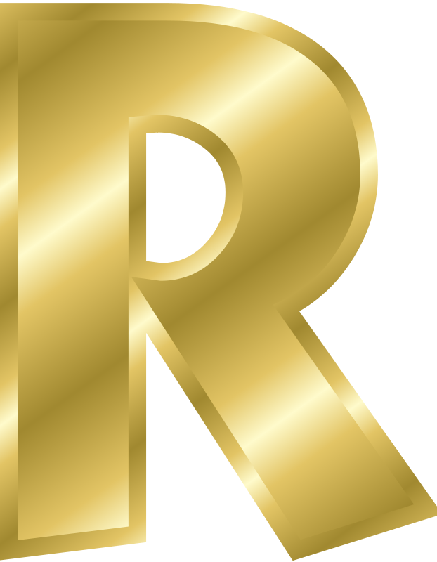 Alphabet Vector Gold PNG Free Photo PNG Image