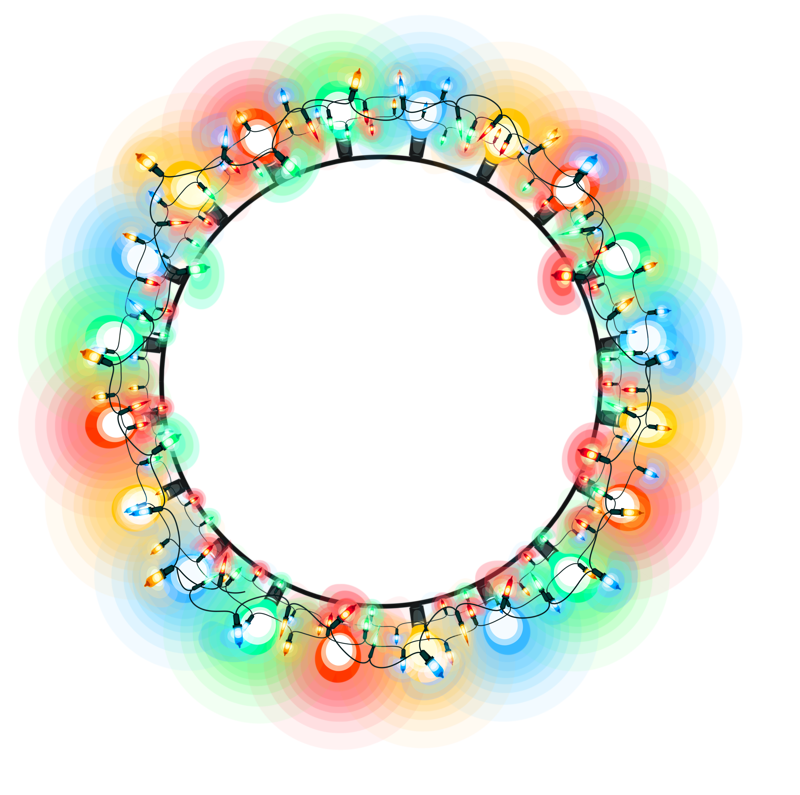 Light Effect Multicolored Photos Circle Glow PNG Image
