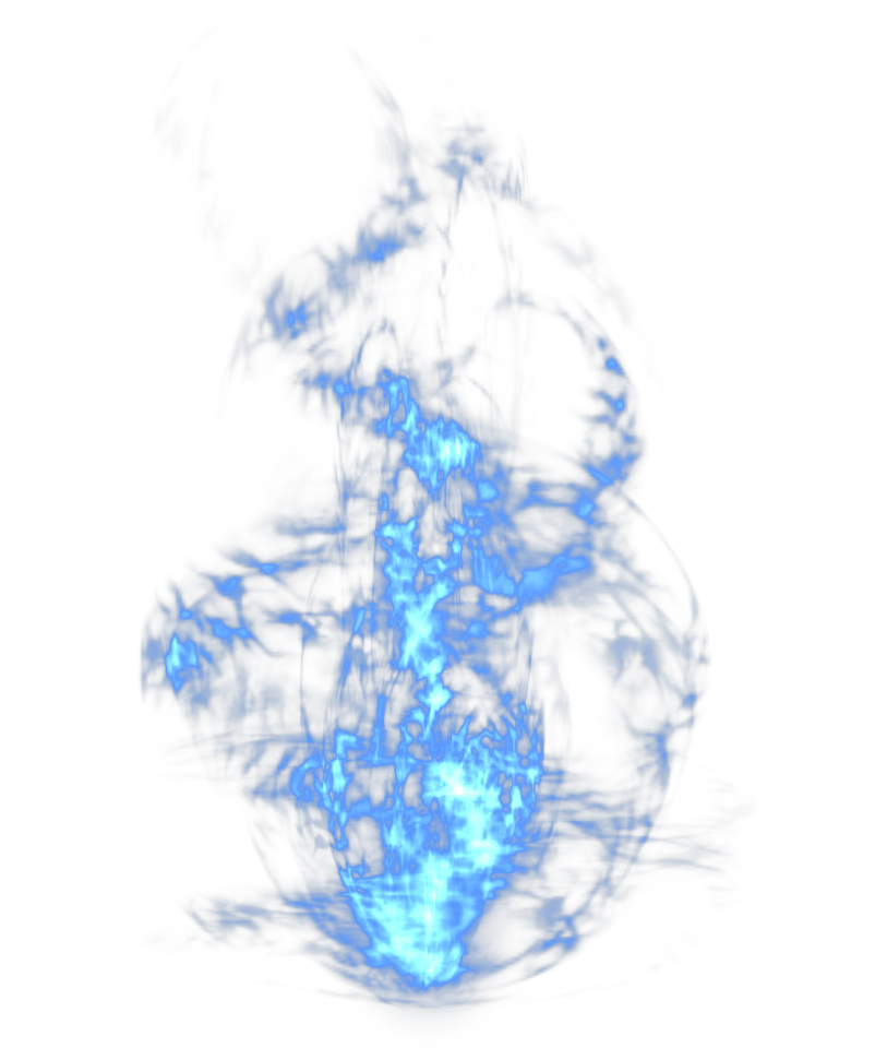 Blue Picture Light Dynamic Effect Flame PNG Image