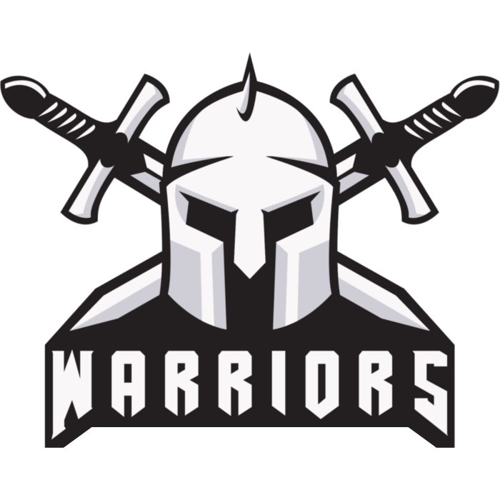 Golden Warriors State Black Logo White PNG Image