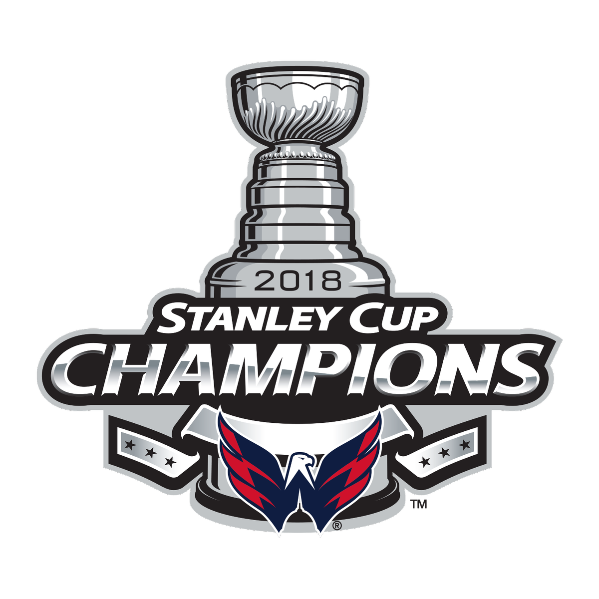 Playoffs Outerwear Cup Capitals Washington 2018 Logo PNG Image