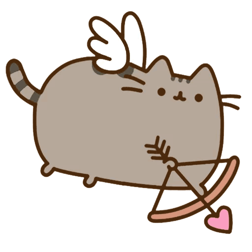 Carnivoran Pusheen Cat Mammal Valentine Day PNG Image