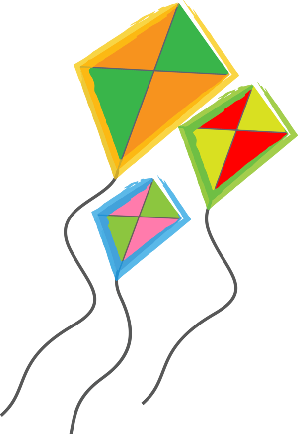 Makar Sankranti Line Triangle For Happy Drawing PNG Image