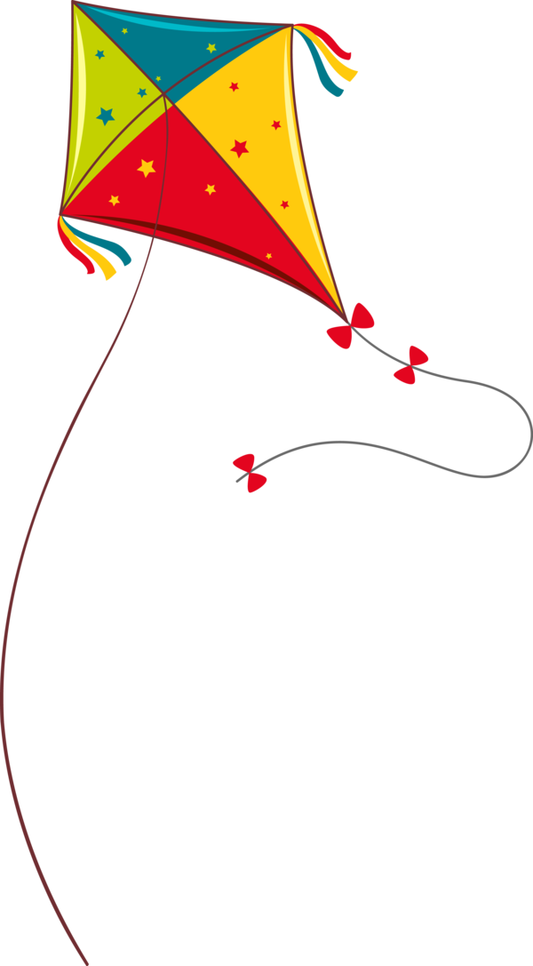 Makar Sankranti Line Kite Cone For Happy Eve PNG Image