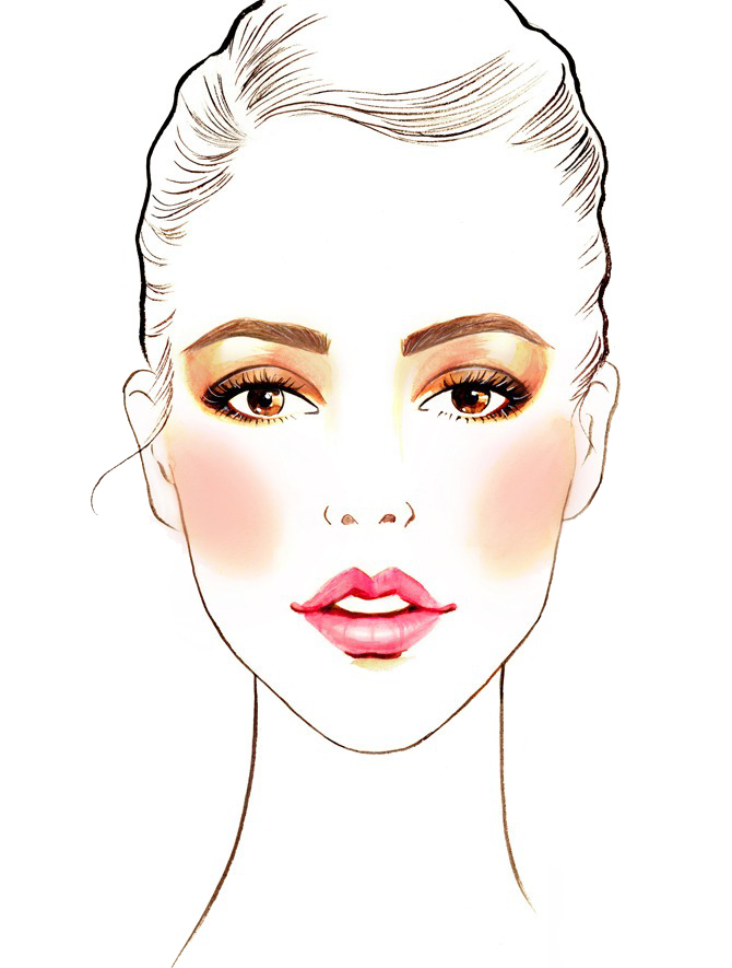 Fashion Makeup Illustration Chanel Cosmetics Female Drawing PNG Image