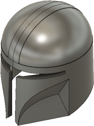 The Mandalorian metal helmet PNG Image