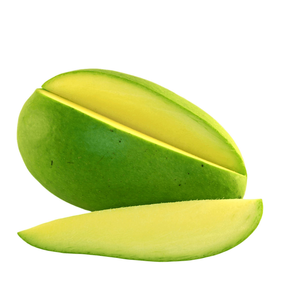 Green Mango Slice PNG Image