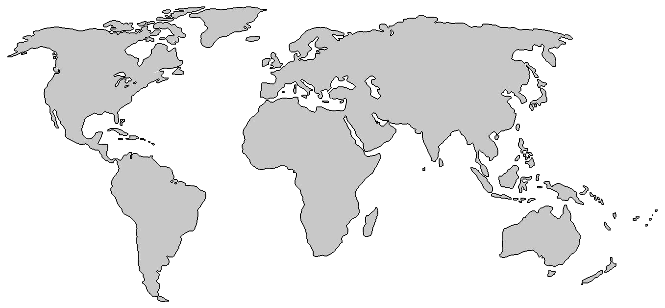 Blank World Map Transparent
