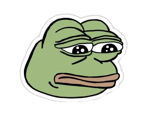 Meme Pic Pepe Frog Sad The PNG Image