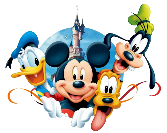 Mickey Minnie Pluto Donald Goofy Duck Mouse PNG Image