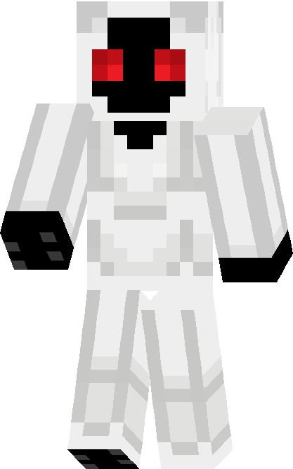 Pocket Edition Black White Minecraft Herobrine PNG Image