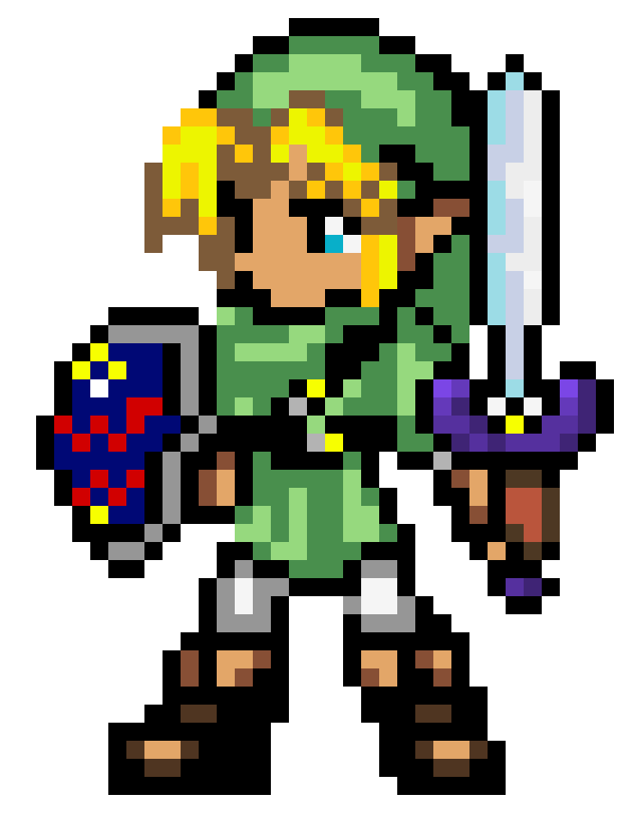 Project Bit Link Link Pixel Art Easy Pixel Art Zelda Party Zelda My Xxx Hot Girl