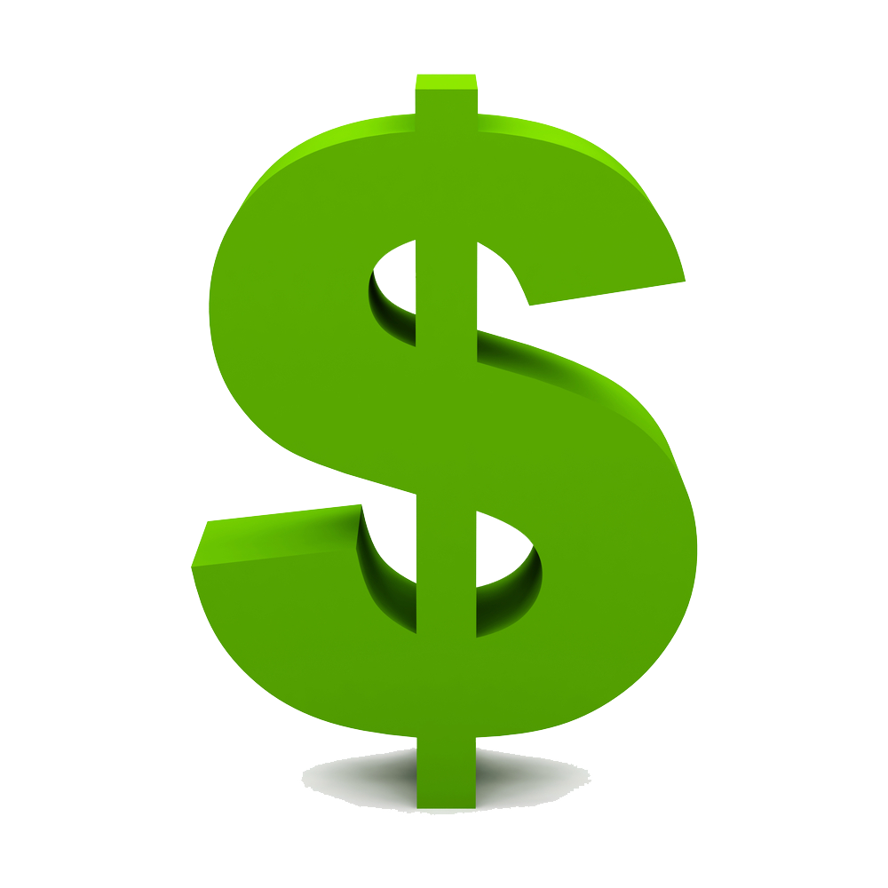 Green Dollar Symbol Picture PNG Image
