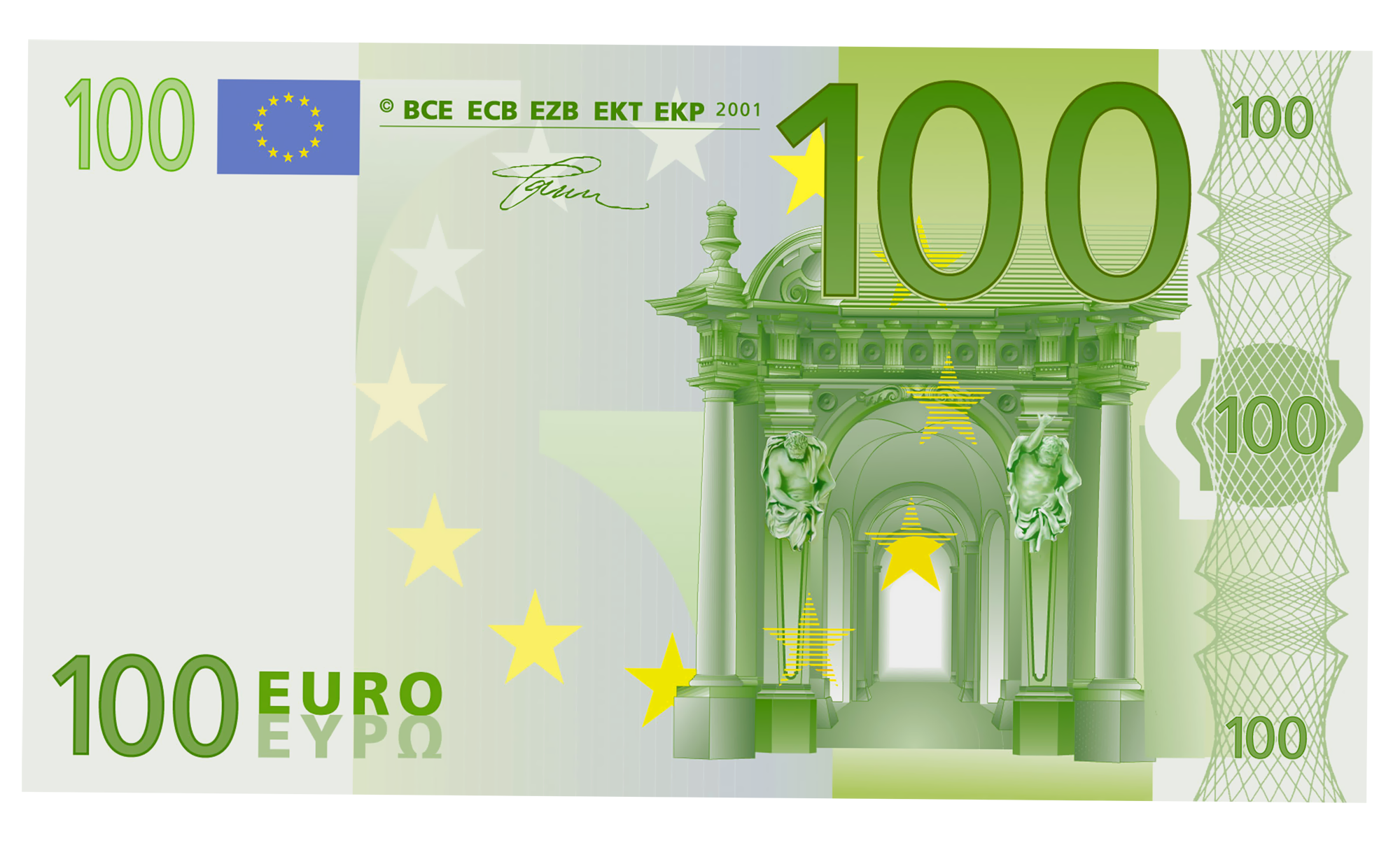 20 Banknote 50 Note 100 Euro PNG Image