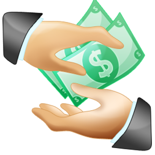Salary Money Dollar Hand Holding The Payment PNG Image