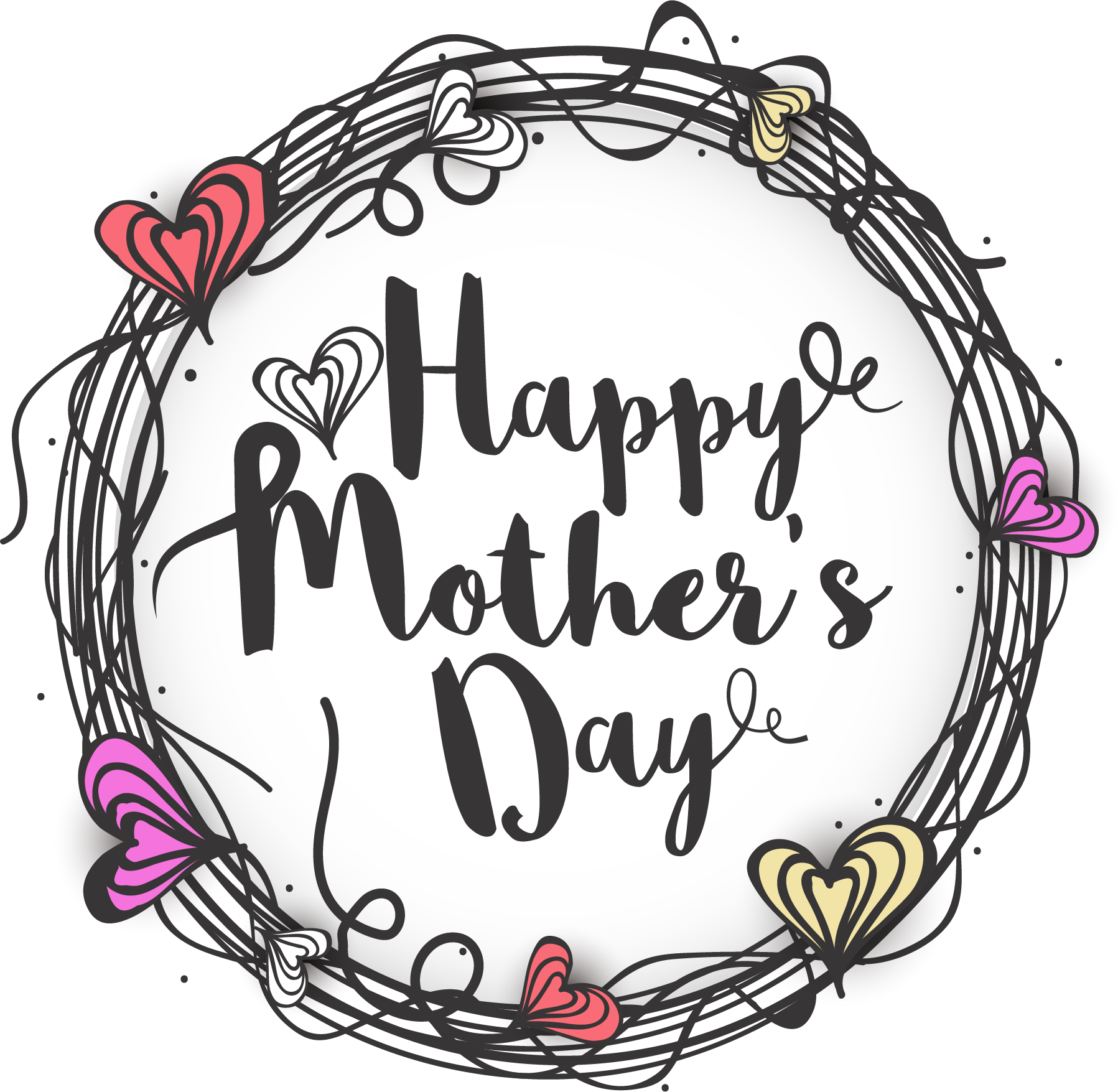 Love Mothers Fathers Mother Calligraphy Day PNG Image