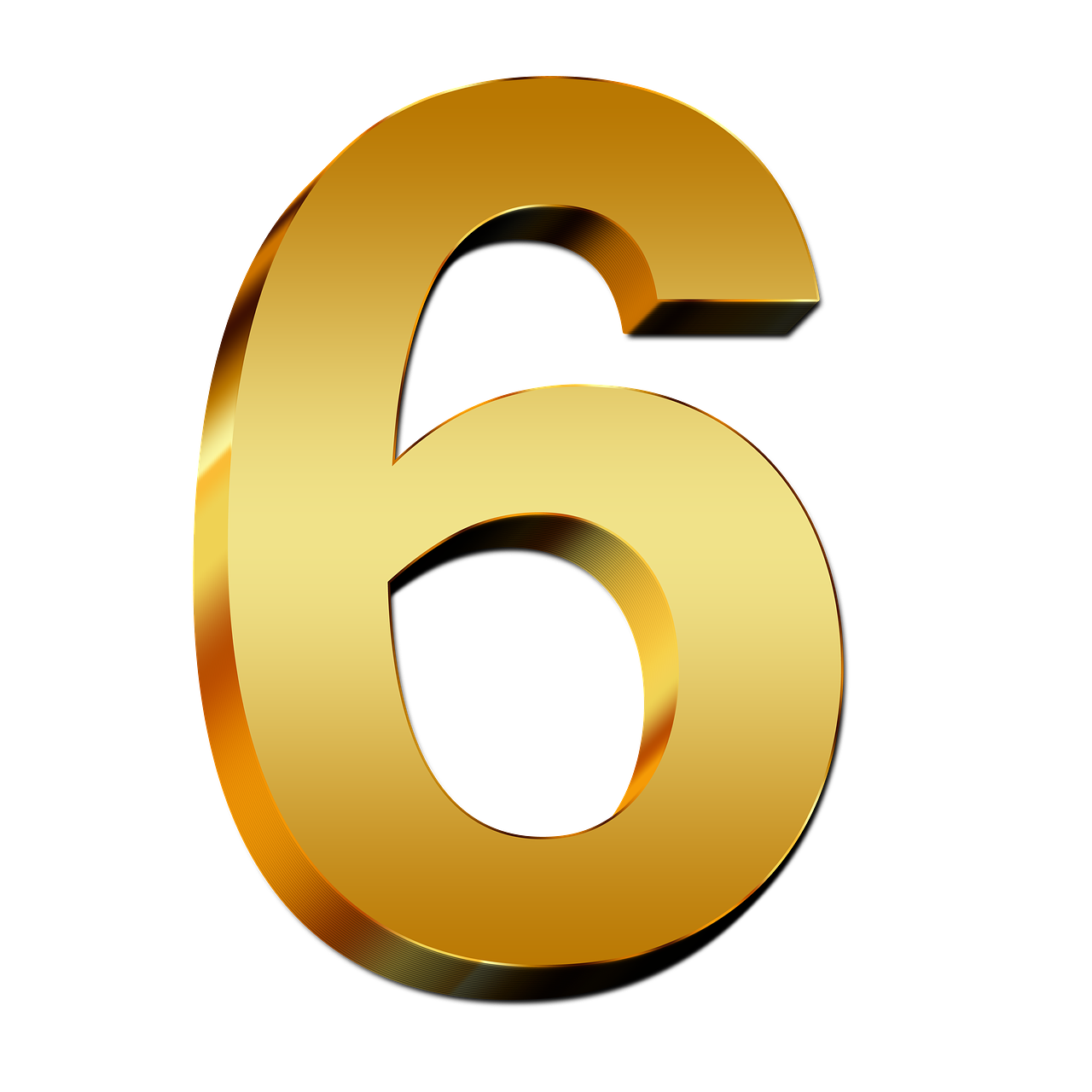 6 Number Png PNG Image