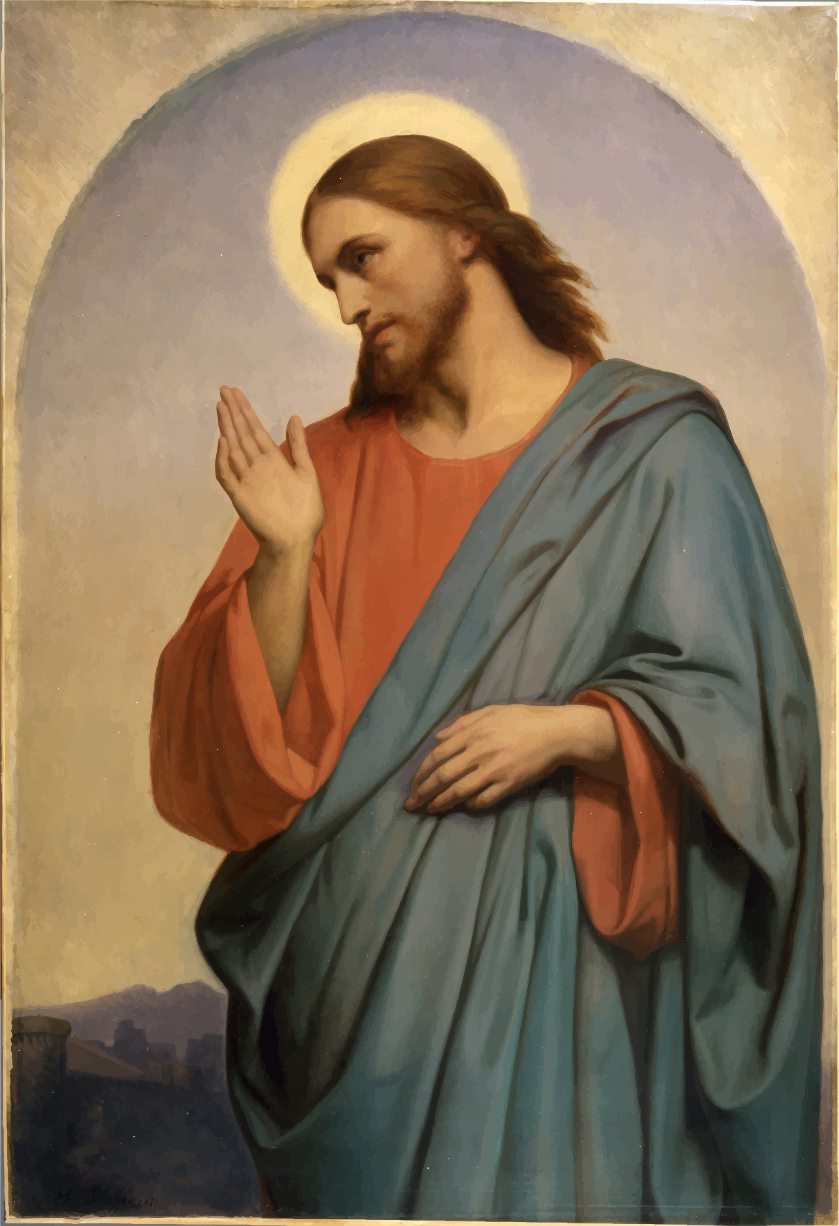 And Scheffer Art Christ Artist Ary Museum PNG Image