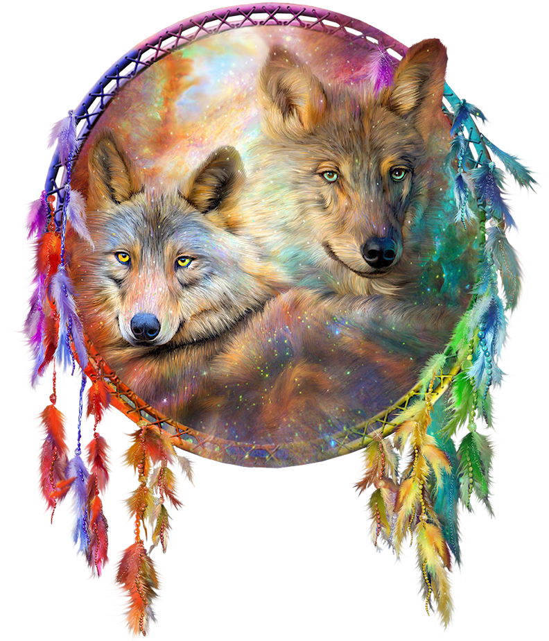 Gray Art Dreamcatcher Craft Wolf Painting PNG Image