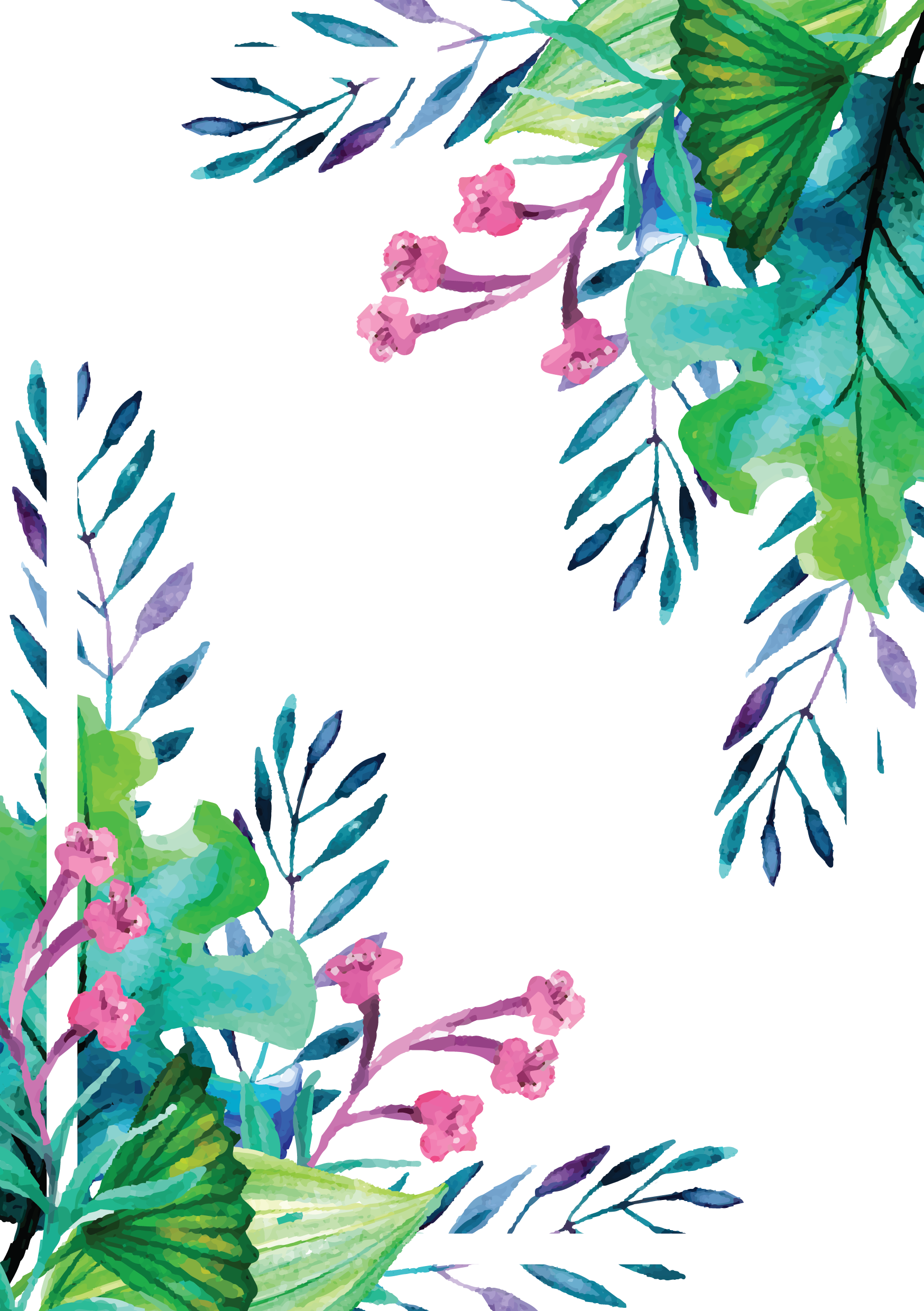 Summer Plant Painted Hand Watercolor Euclidean Vector PNG Image