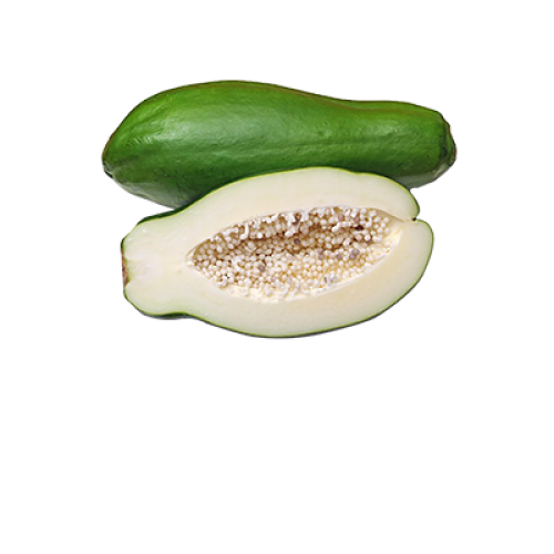 Raw Green Papaya Free Clipart HD PNG Image