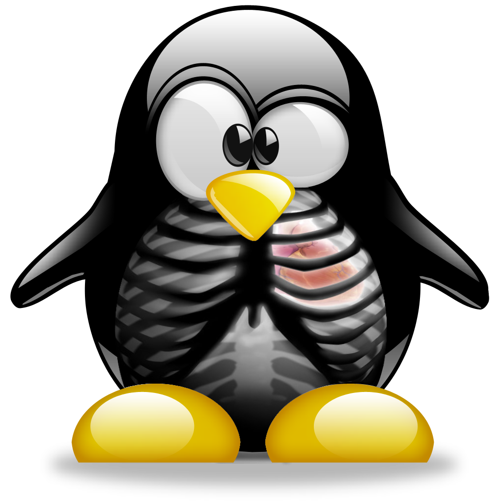 Tuxedo Linux Arch Penguin Free Frame PNG Image