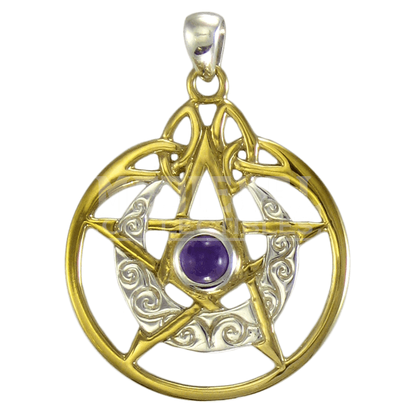 Charms Gold Dreamcatcher Pendants Amethyst Earrings Pentagram PNG Image