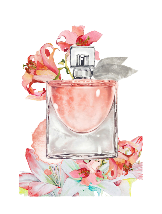 Painting Bottle Perfume Free Transparent Image HQ PNG Image