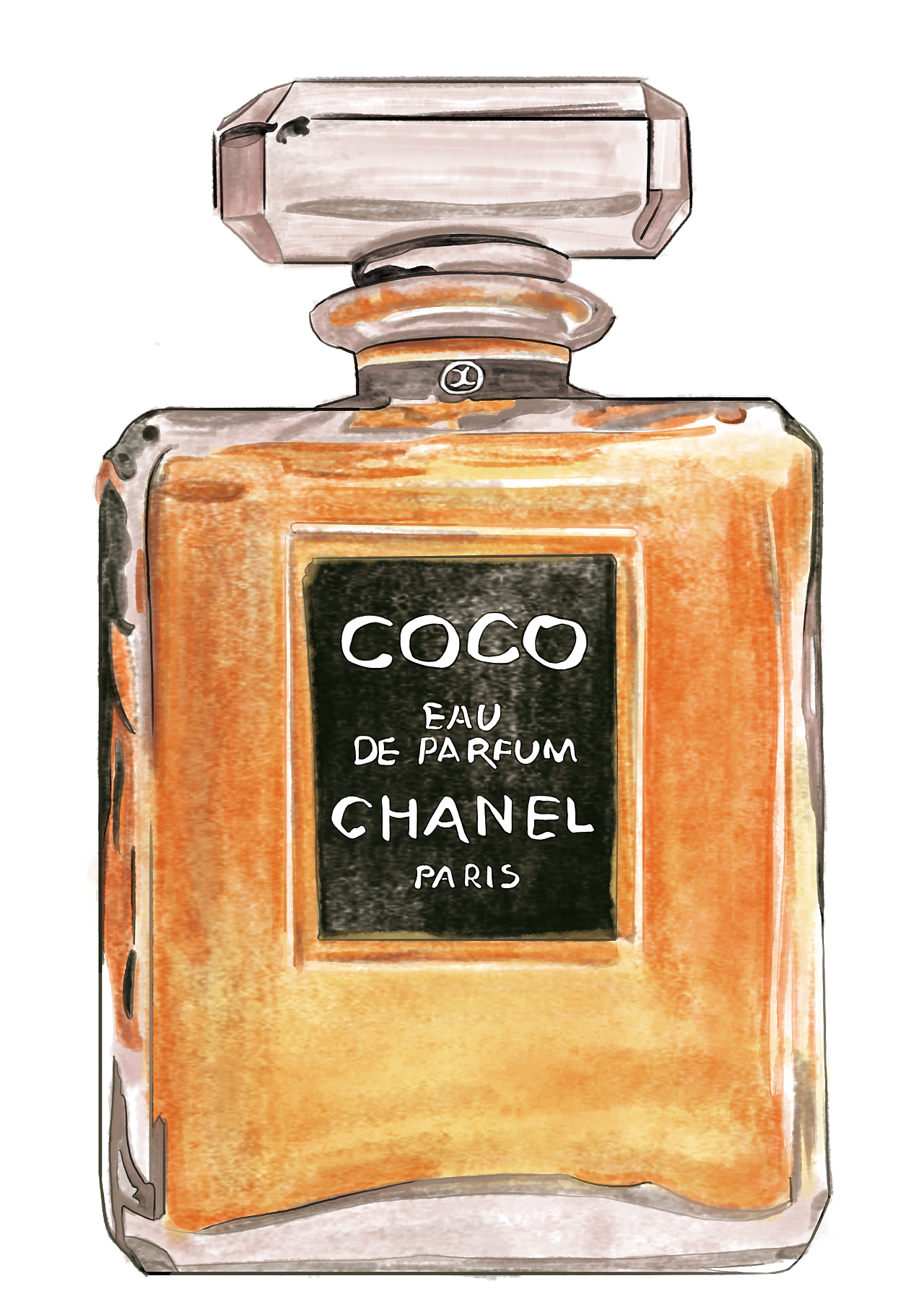 Ck One Glass Bottle Perfume Chanel PNG Image