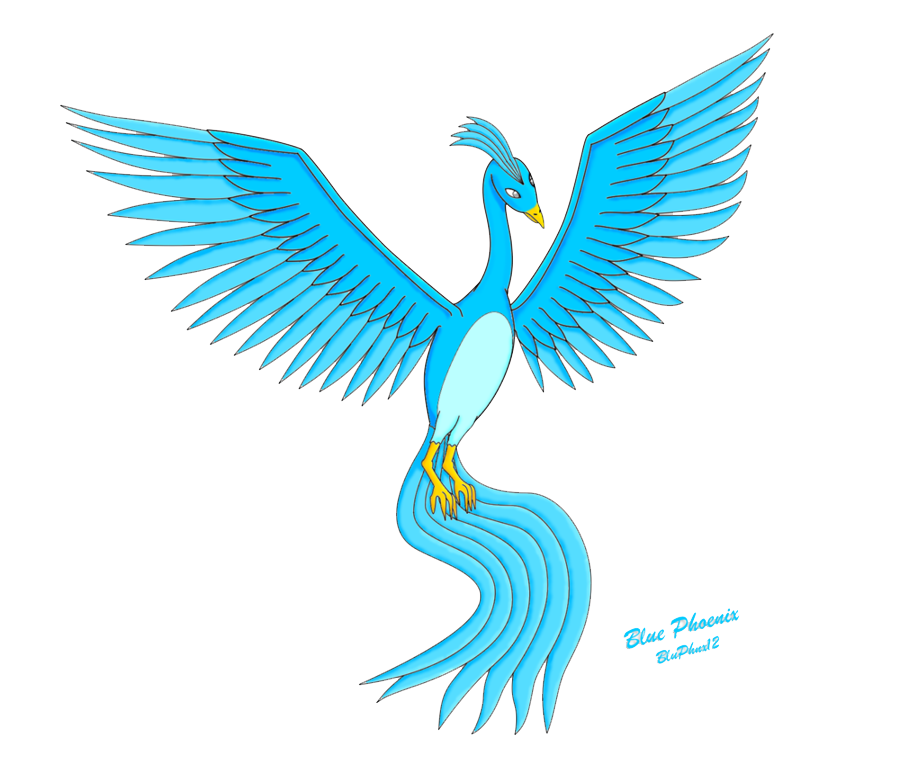 Blue Phoenix Image PNG Image