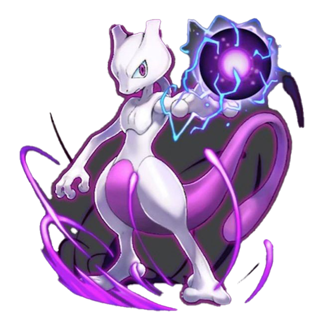 High-Quality Pokemon Mewtwo Free Clipart HQ PNG Image