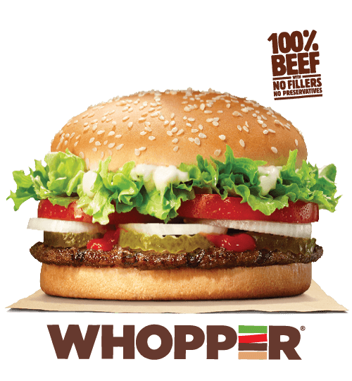 King Whopper Sandwich Hamburger Big Cheeseburger Burger PNG Image