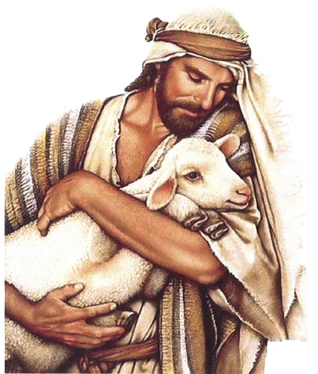Sheep Shepherd Good Christ Psalms 23 Jesus PNG Image